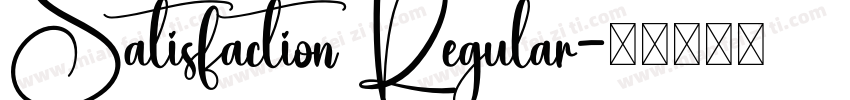 Satisfaction Regular字体转换